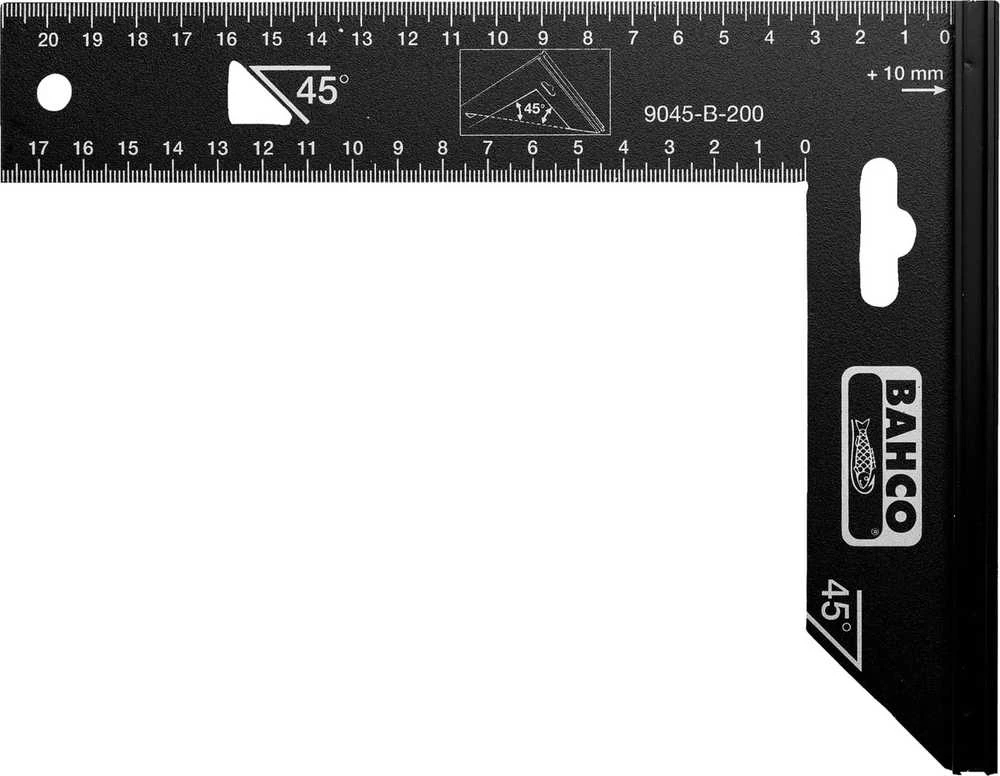 Bahco Tikslus 45° ir 90° kampainis 250mm, juodas