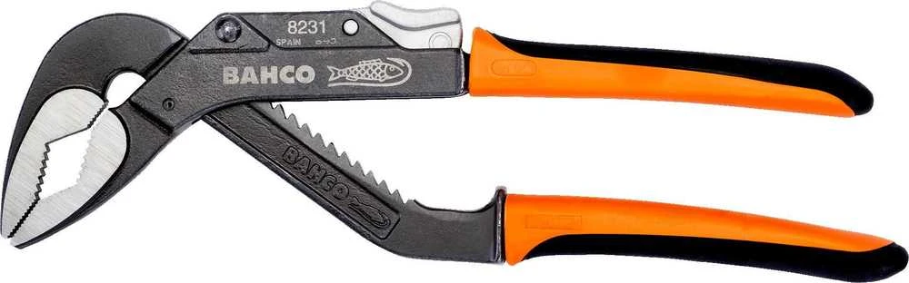 Bahco Reguliuojamos santechninės replės Ergo 225mm, max 51mm, greitas fiksavimas
