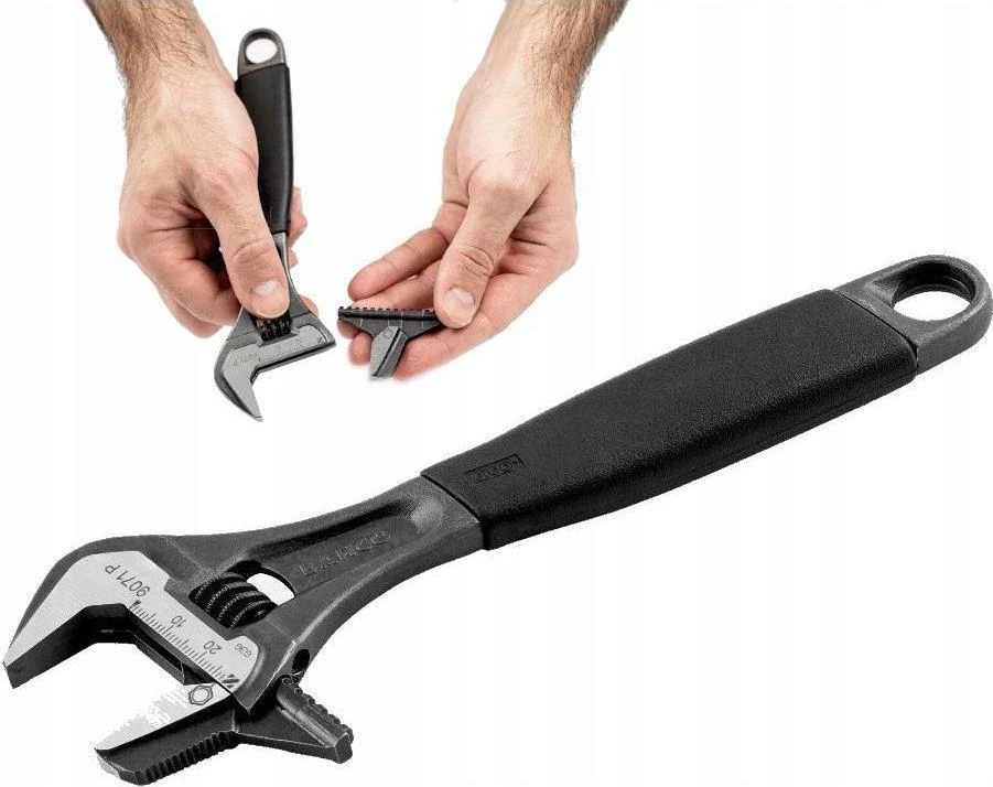 Bahco Reguliuojamas raktas apverčiamomis žiotimis, 158mm max 21mm Ergo