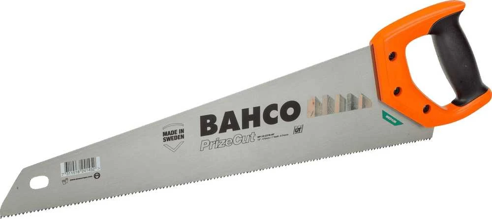 Grūdintų dantų pjūklas BAHCO 475mm 7/8