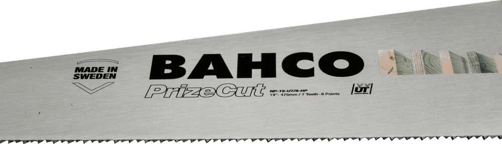 Grūdintų dantų pjūklas BAHCO 475mm 7/8