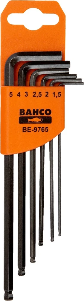 Bahco Rinkinys Allen keys su ball 6 vnt. 1,5-5 mm BAHCO