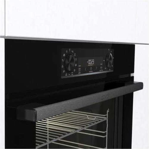 Gorenje | Orkaitė | BO6737E02BG | 77 L | Daugiafunkcis | EcoClean | Mechaninis valdymas | Konvekcija | Aukštis 59,5 cm | Plotis 59,5 cm | Juodas