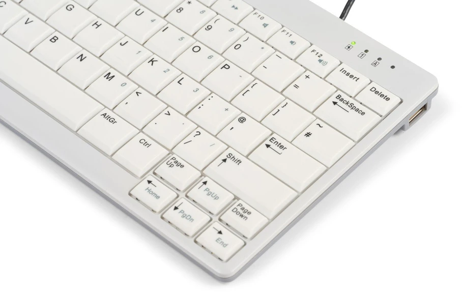 Carruzzo BakkerElkhuizen UltraBoard 950 V2 klaviatūra Biuras USB QWERTY Anglų (JAV) Tamsiai Pilka, Šviesiai Žalia