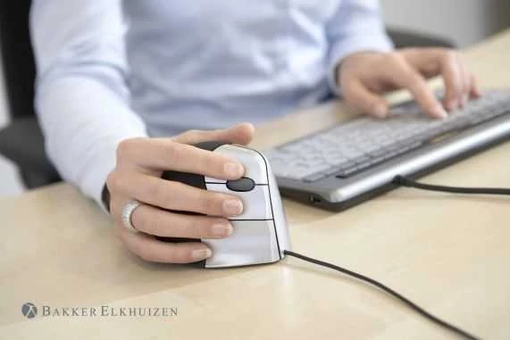 Bakker Elkhuizen Carruzzo BakkerElkhuizen Evoluent4 kompiuterinė pelė Biuras Kairė ranka Lazeris 2600 DPI