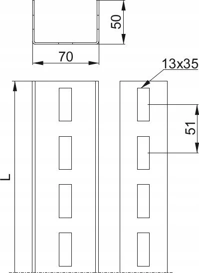 Baks Ceownik CT70H50/3NMC 864530