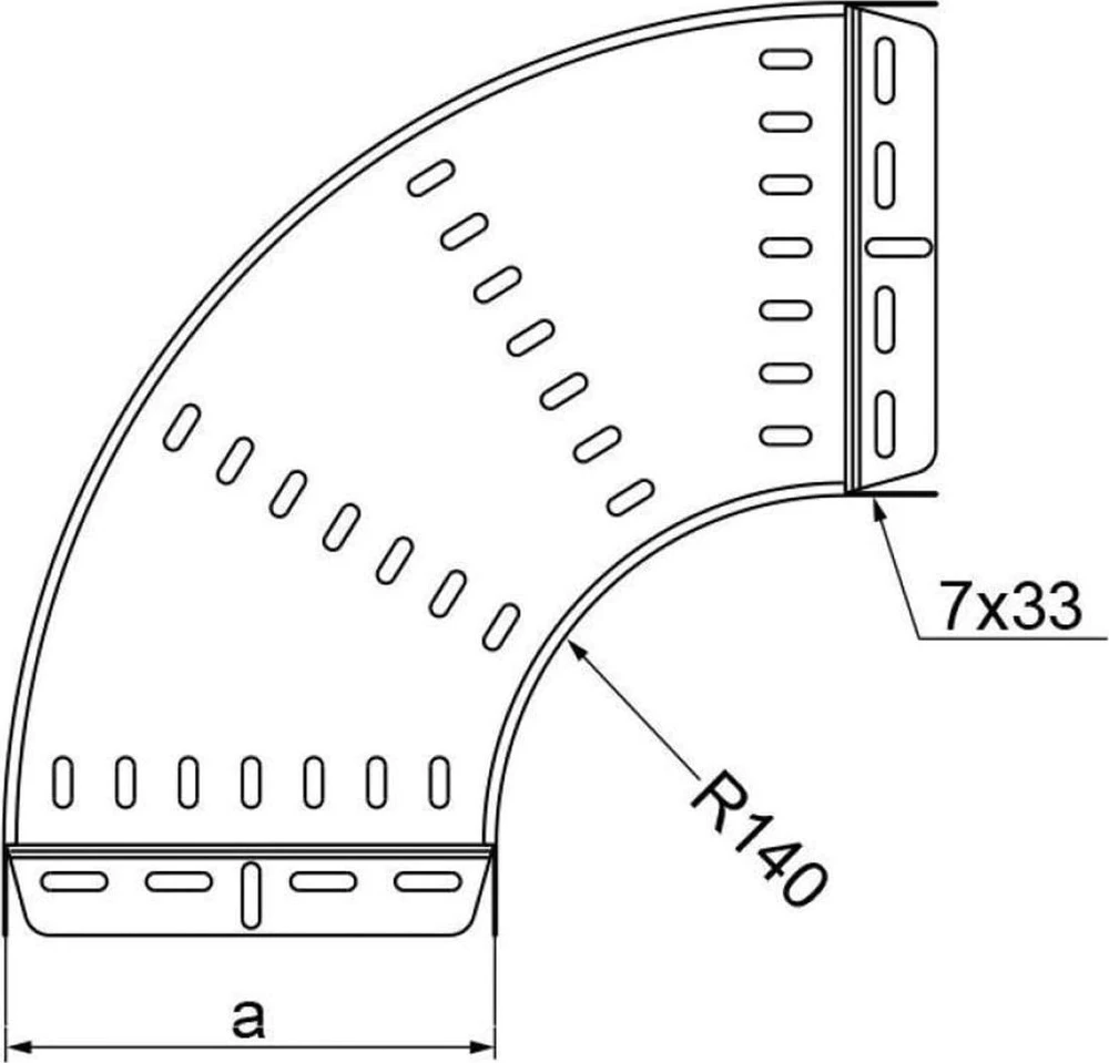 Baks KKPJ300H50 Alkūnė 90° - 150514