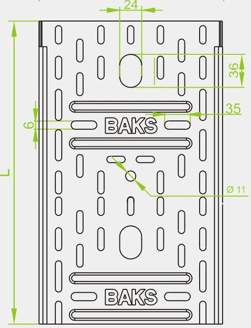 Baks KGL/KCL50H42/2 KORYTKO