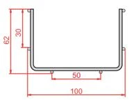 Baks KDS/KDSO100H60/3 TINKLINIS PADĖKLAS