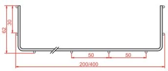 Baks KDS/KDSO200H60/3 TINKLINIS PADĖKLAS