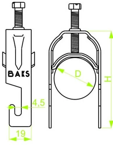 Baks UKZ1/UKZO1/16-22 LAIDŲ LAIKIKLIS SĄVARŽĖMS