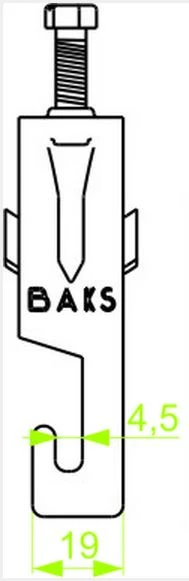 Baks UKZ1/UKZO1/34-40 LAIDŲ LAIKIKLIS SĄVARŽĖMS