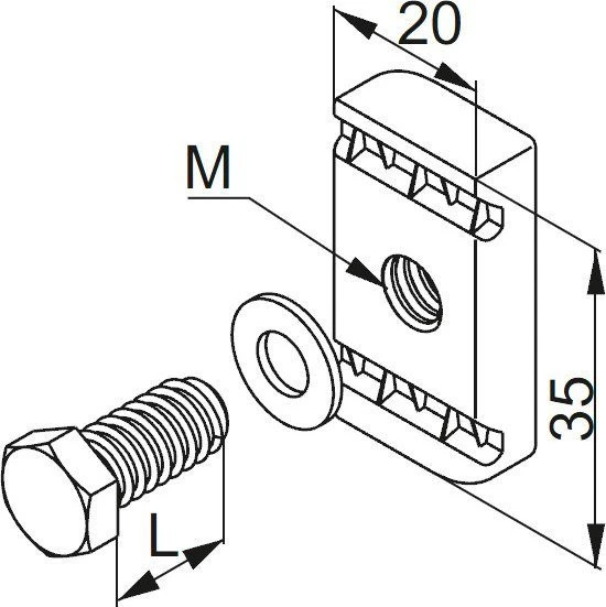 Baks SRM10X30F ŚRUBA