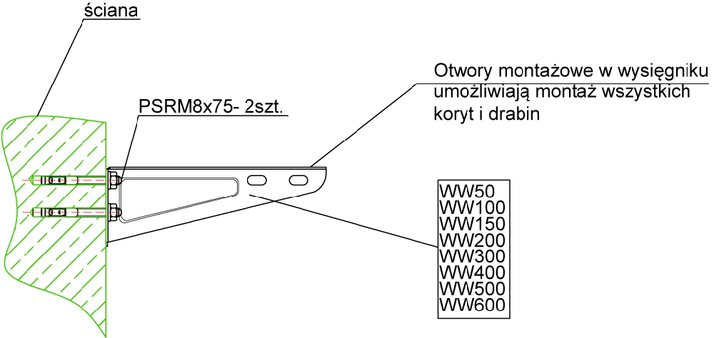 Lentyna metalinėm konstrukcijom BAKS WW400 (415 mm)