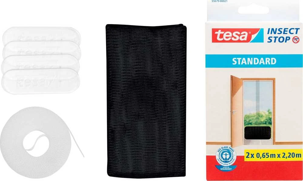 TESA MOSKITIERA DRZWI Juoda 1,2m x 2,2m STANDARD