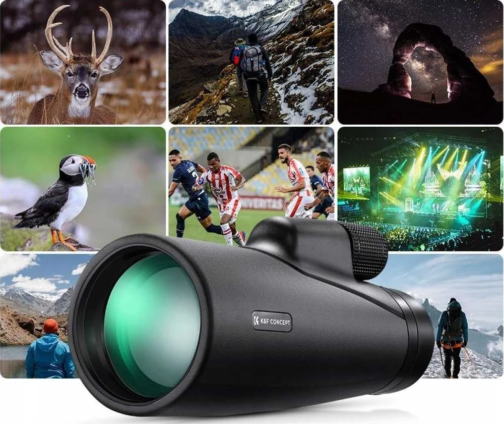 Žiūronai Lornetka Kf Monokular 12x 50mm Bak-4 Fmc IP65 + Dėklas / Kf33.068 (SB7506)