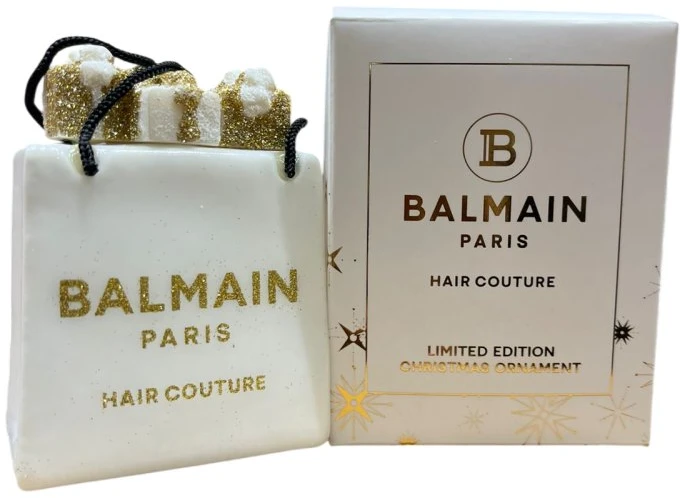 Dekoracja świąteczna Balmain, Hair Couture, Ornament, Baltas