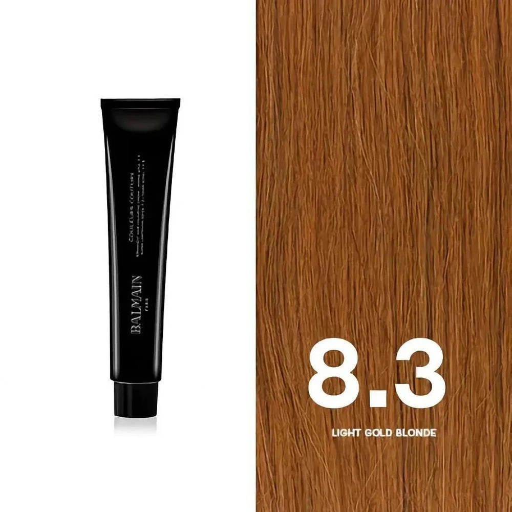 Balmain Professionnel Couleurs Couture Permanent Hair Dye 8.3 Light Gold Skirtas šviesiems plaukams, 60 ml