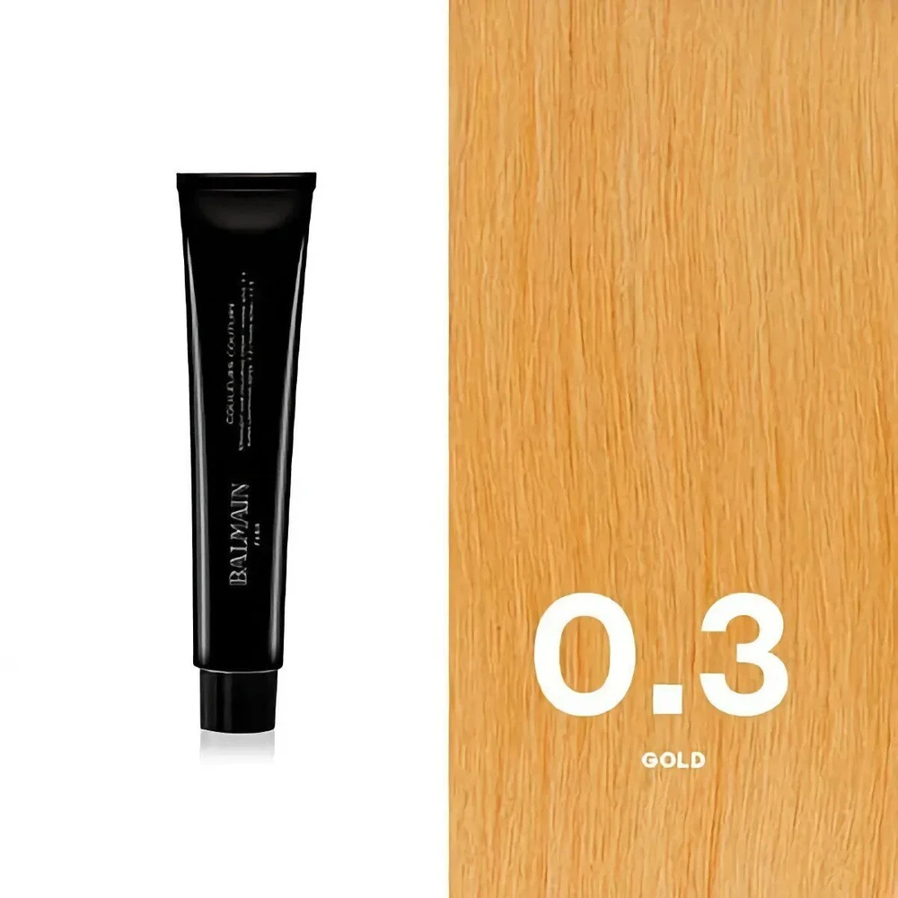 Balmain Professionnel, Couleurs Couture, plaukų dažymo kremas toneris, 0.3 Gold, 60 ml Moterims