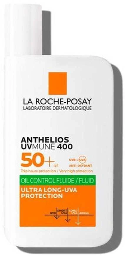 La Roche-Posay Anthelios UVMune 400 Apsauga nuo saulės Lotion For Face SPF 50+ apsauginis fluidas nuo saulės veidui, 50 ml