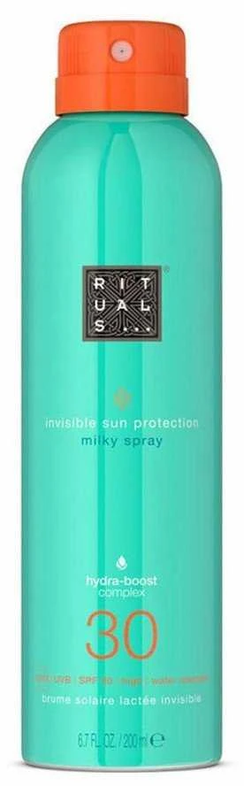 Rituals The Ritual Of Karma Apsauga nuo saulės Milky Purškiklis SPF 30 purškiamas apsauginis pienelis nuo saulės, 200 ml