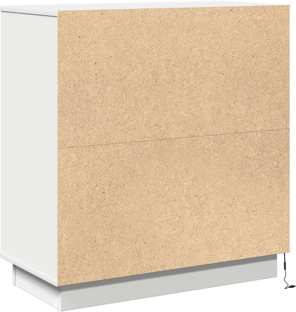 Šalia lovos spintelė Balta 71 x 34,5 x 75 cm Apdirbta mediena