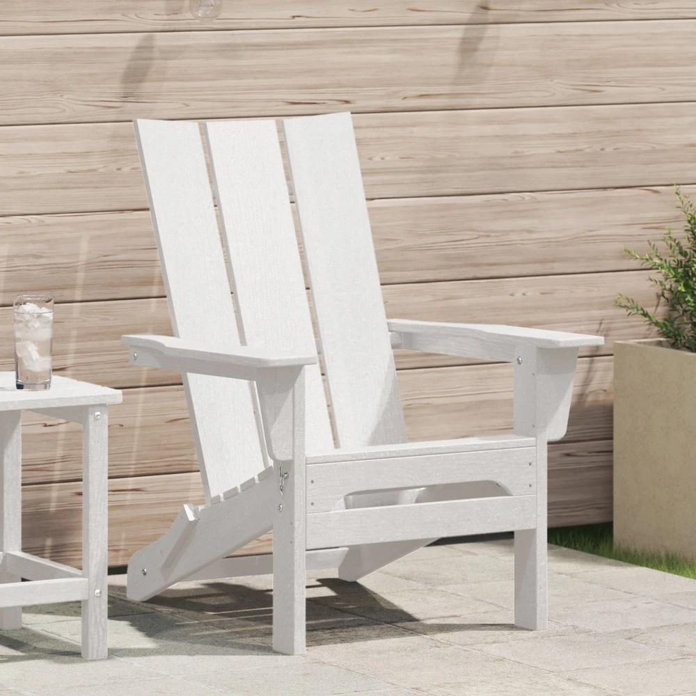 Sulankstoma Adirondack kėdė Balta 80,5 x 74,5 x 92 cm HDPE