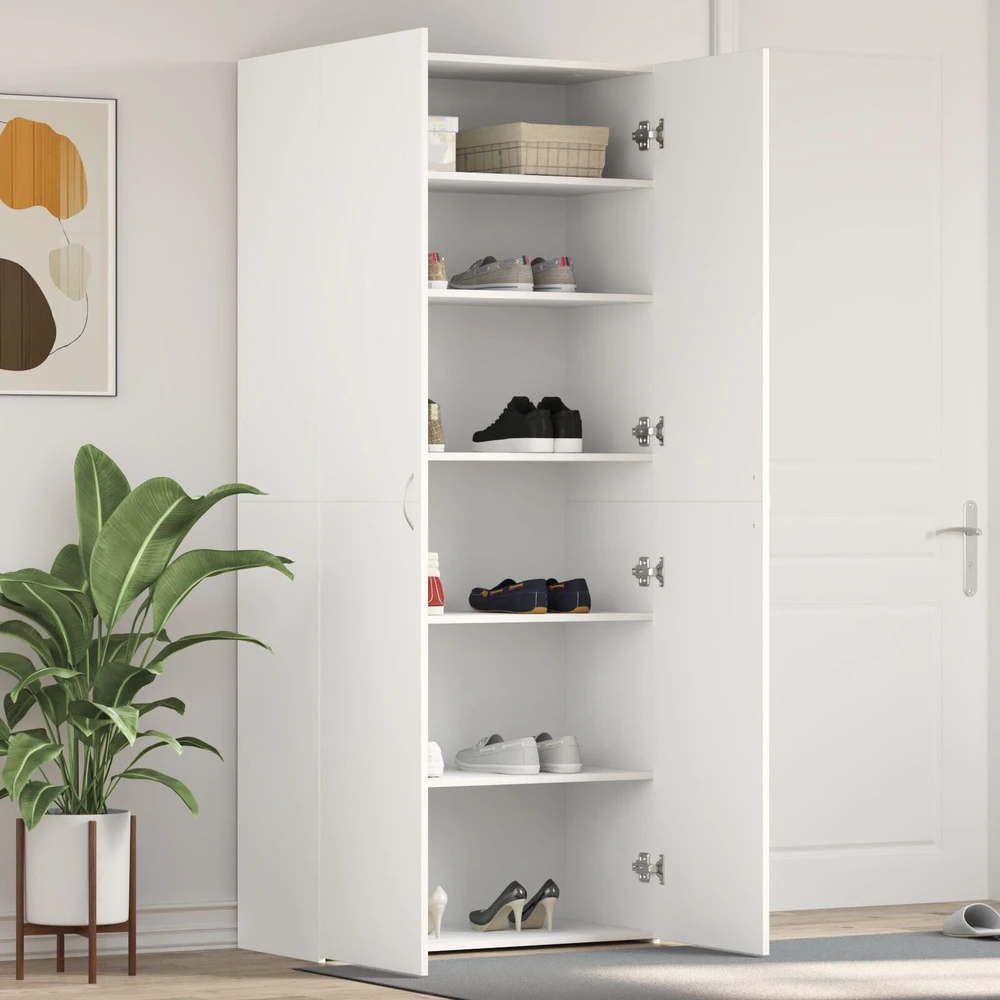 Batu skrynia 80 x 35.5 x 180 cm Apdirbta mediena Balta