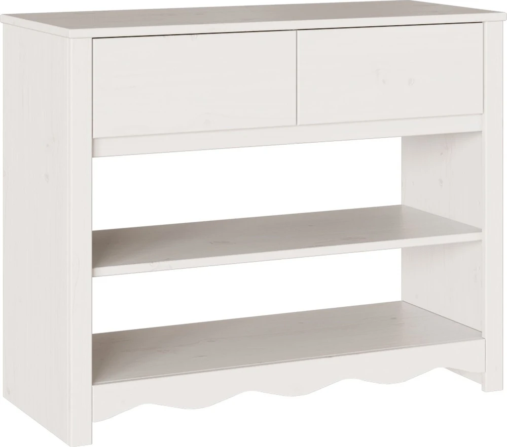 Konsolinis stalas su stalčių Drammen Balta 89,5 x 37 x 73 cm