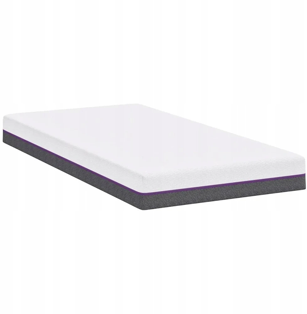 „Memory Foam“ čiužinys Vidutinis 90 x 200 cm Balta ir pilka
