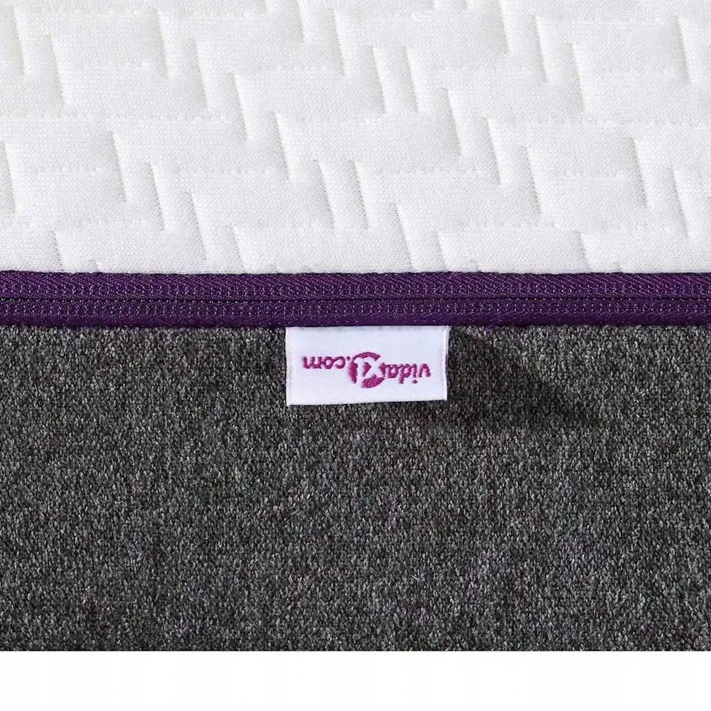 „Memory Foam“ čiužinys Vidutinis 90 x 200 cm Balta ir pilka