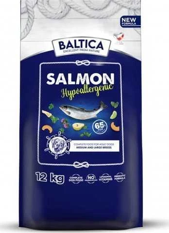 BALTICA Excellent Hypoallergenic Adult Large and X-Large breeds lašiša – sausas Maistas šunims – 12kg