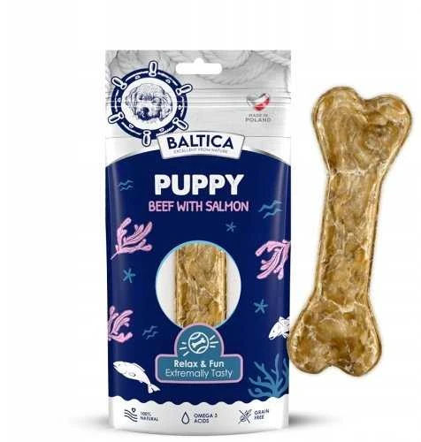 BALTICA Puppy Beef with salmon – kramtomas skanėstas šunims – 1