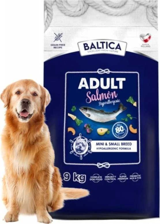 Šunų maistas - BALTICA Excellent Hipolerginis Suaugusių Mažų Veislių Lašiša 9kg