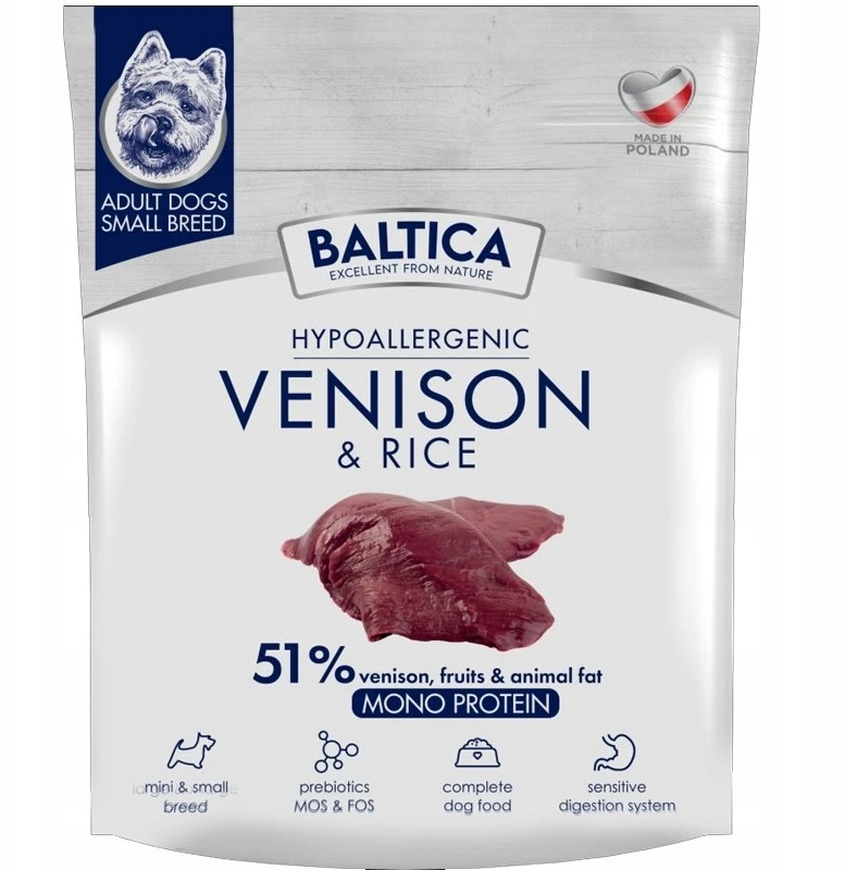 Nezatříděno Šunų maistas - BALTICA Nutraceutic Elnienos su Ryžiais Mažoms Veislėms 1kg