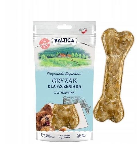 BALTICA Przysmaki regionów Chewing bone Puppy jautiena – skanėstas šuniui – 1