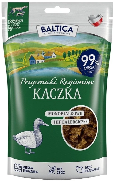 BALTICA Przysmaki regionów Monoprotein antiena – skanėstas šuniui – 80g