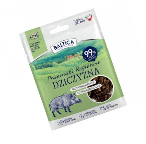 BALTICA Przysmaki regionów Monoprotein Venison – skanėstas šuniui – 30g