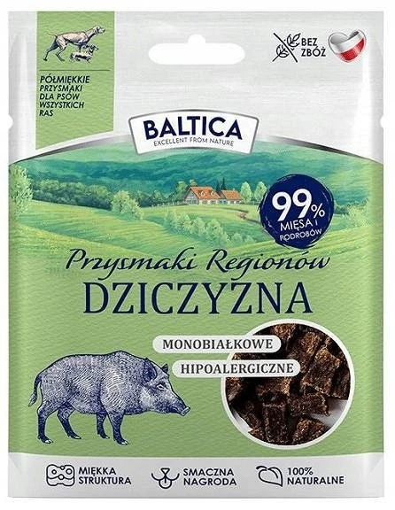 BALTICA Przysmaki regionów Monoprotein Venison – skanėstas šuniui – 30g