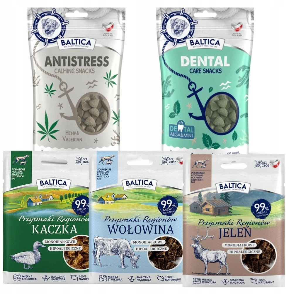 Gyvūnų maistas - BALTICA Monoprotein Deer Dog Treat 80g Hypoallergenic Grain-Free