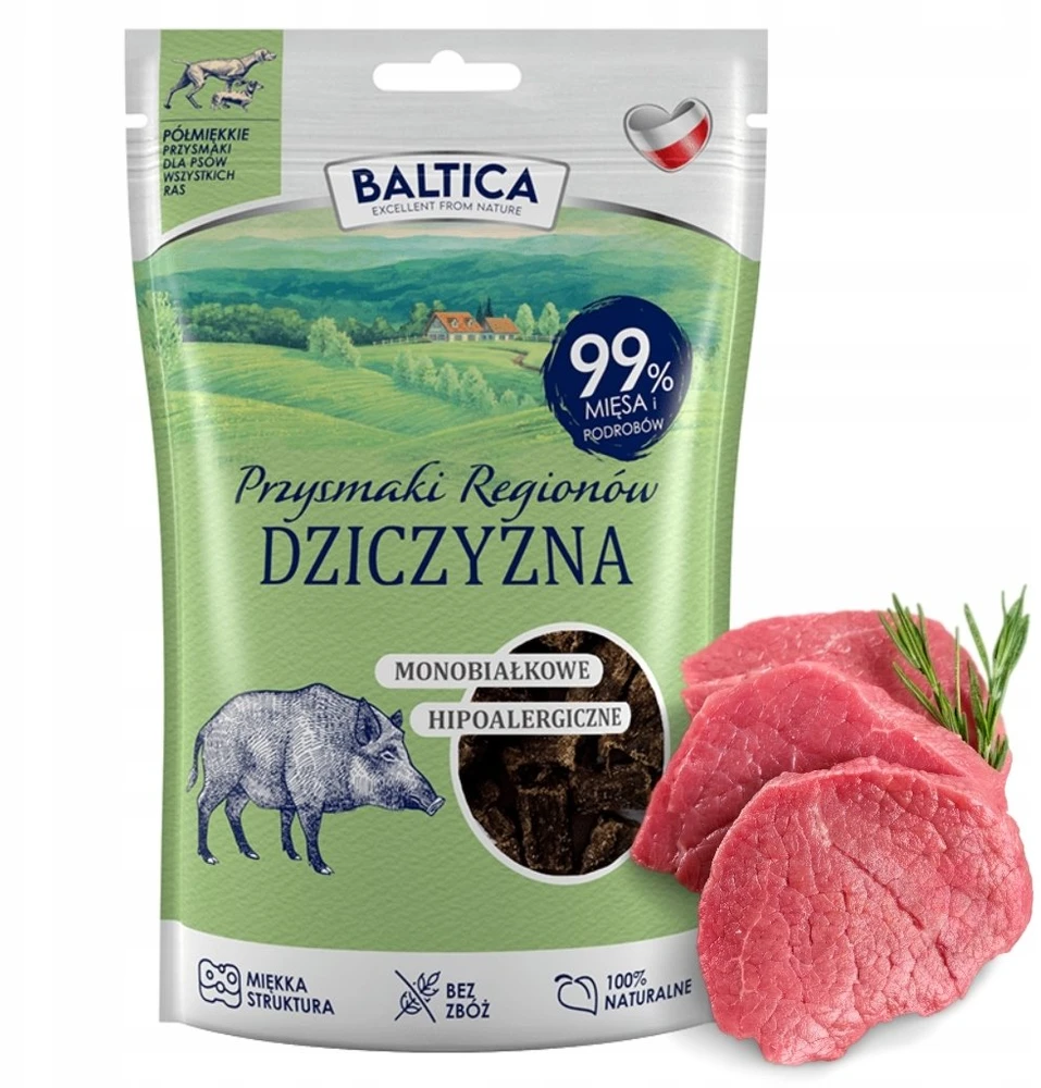 Gyvūnų maistas - BALTICA Monoprotein Deer Dog Treat 80g Hypoallergenic Grain-Free