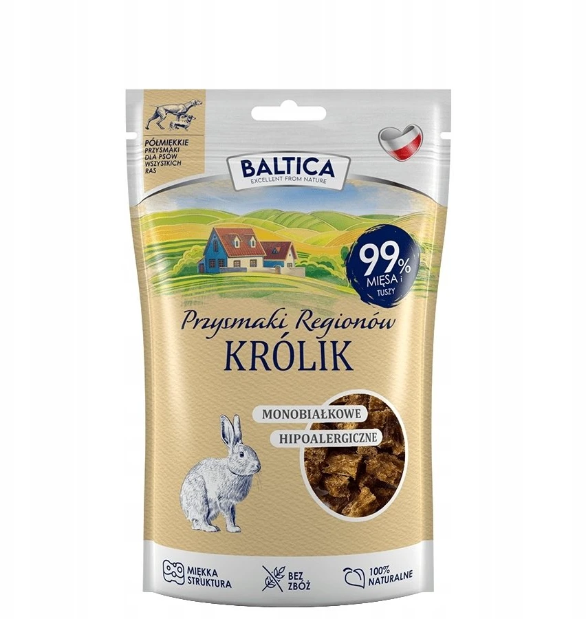 BALTICA Przysmaki regionów Monoprotein triušiena – skanėstas šuniui – 80g