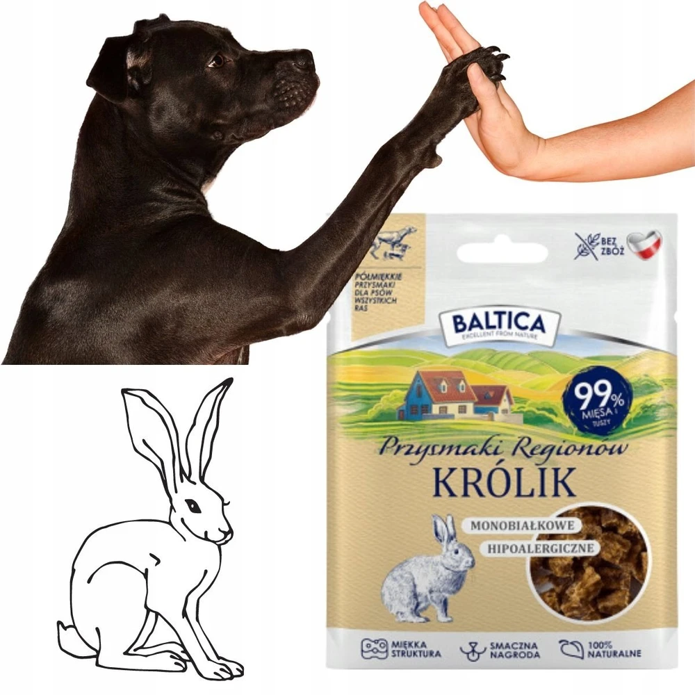 BALTICA Przysmaki regionów Monoprotein triušiena – skanėstas šuniui – 30g