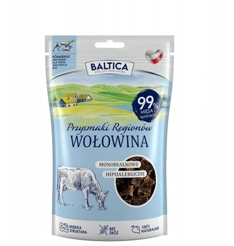 Gyvūnų maistas - BALTICA Monoprotein jautiena Dog Treat 80g Hypoallergenic Grain-Free
