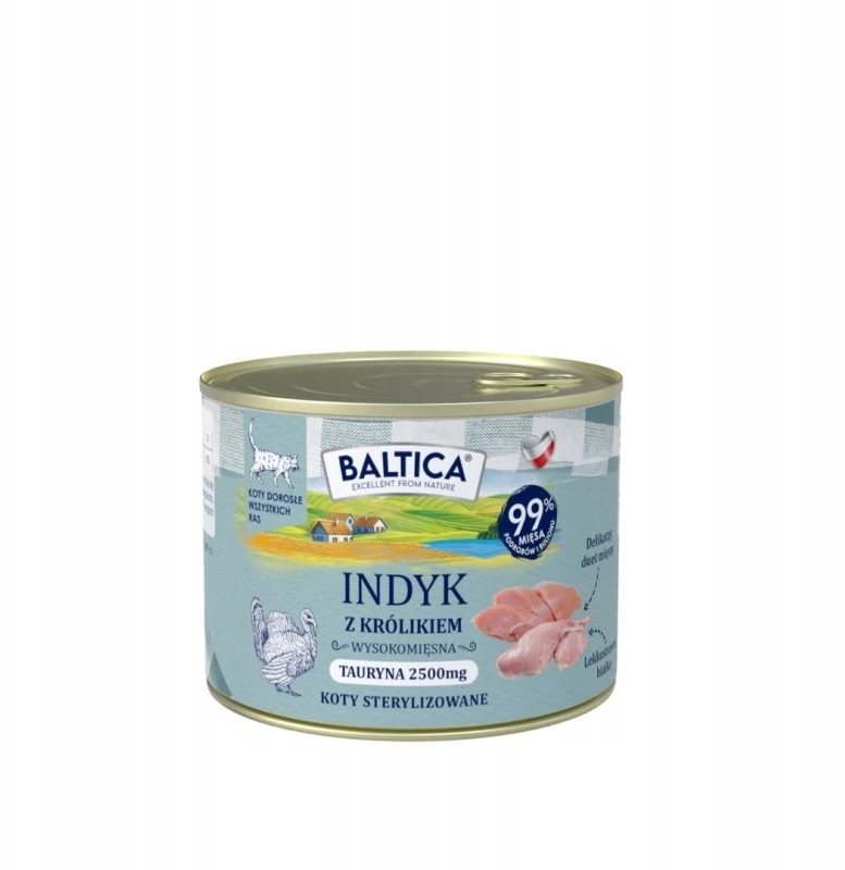BALTICA Regionų skoniai – kalakutiena su triušiu – šlapias kačių ėdalas – 185 g
