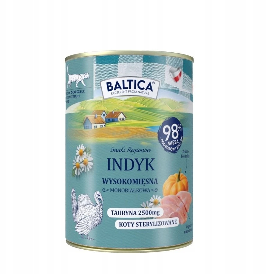 BALTICA Smaki regionów kalakutiena Mono - šlapi kačių ėdalas - 400g
