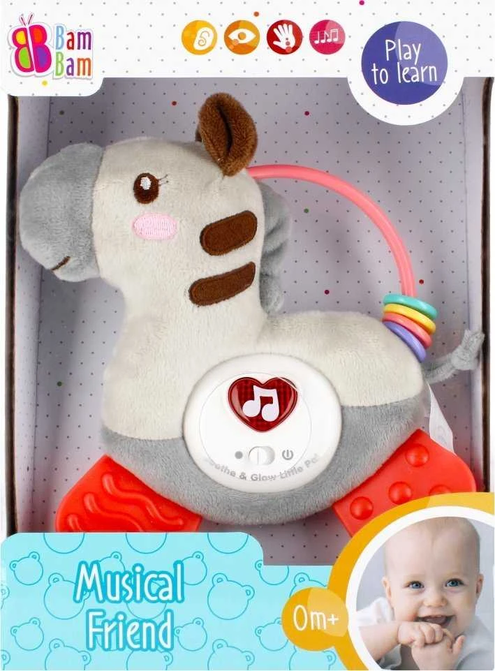 Bambam BAM BAM 503087 Muzikinis Zebra Minkštas viršelis