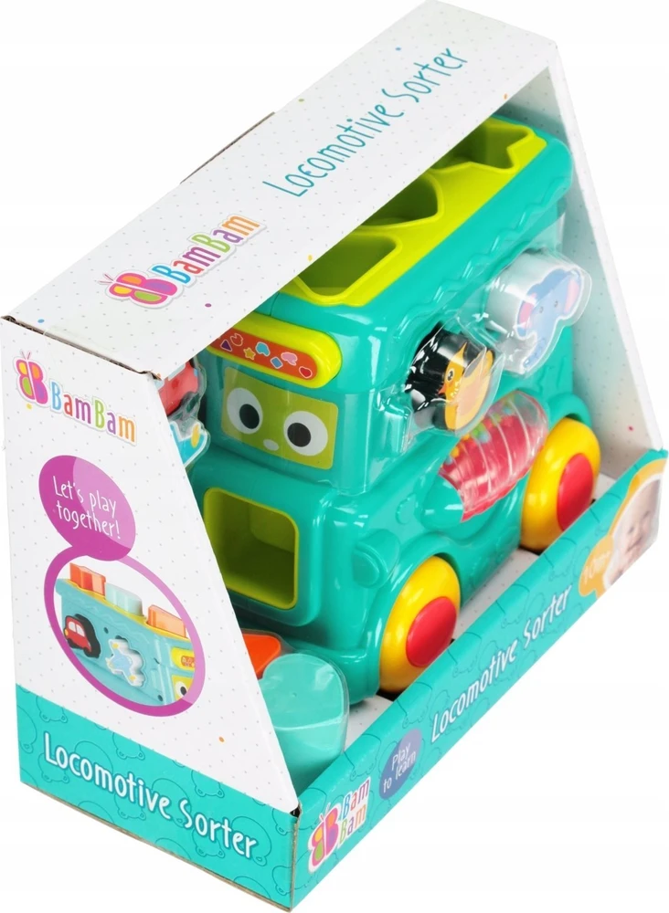 Bambam BAM BAM sorter lokomotywa, 23x19x11 cm, kart.