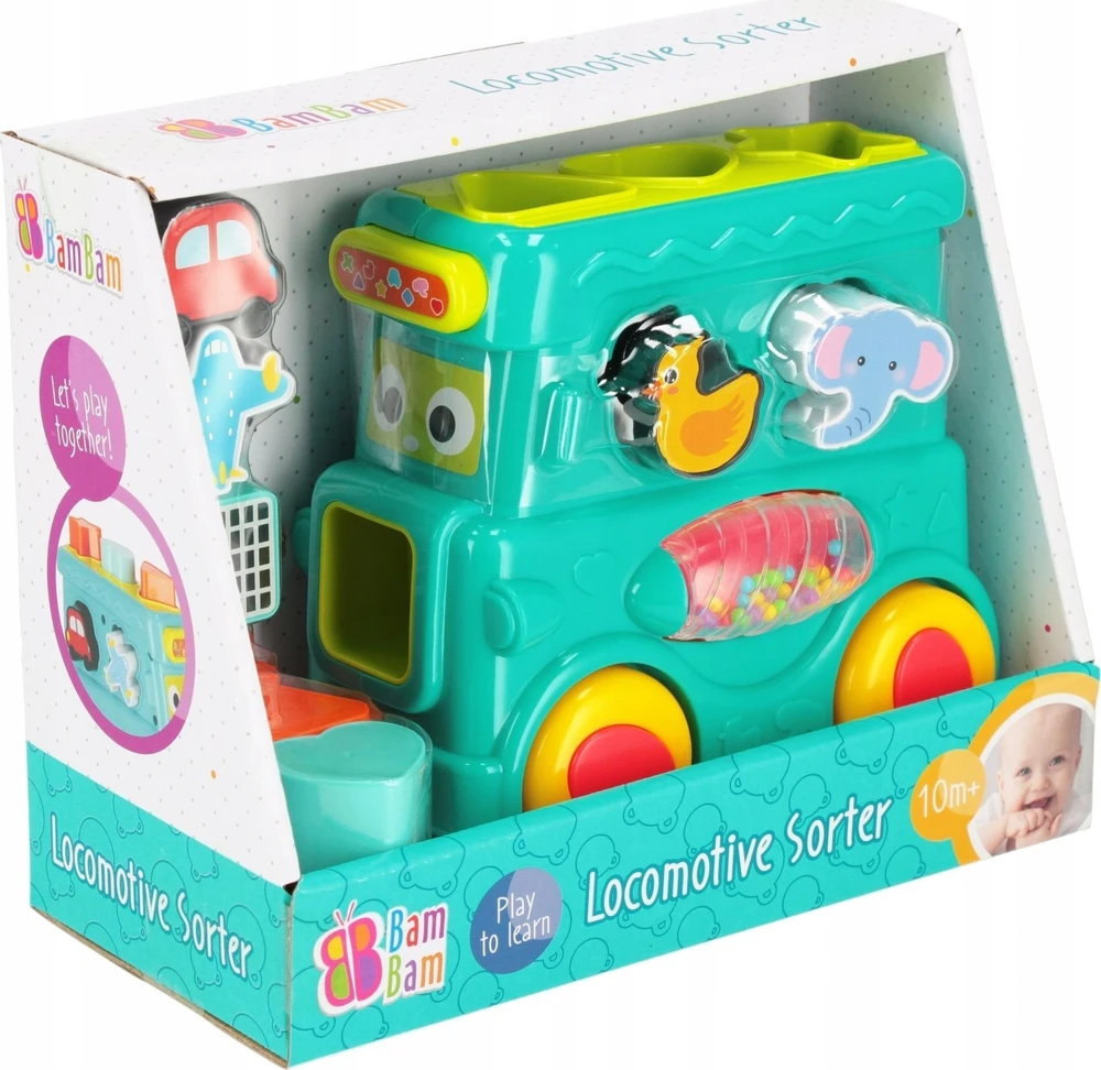 Bambam BAM BAM sorter lokomotywa, 23x19x11 cm, kart.