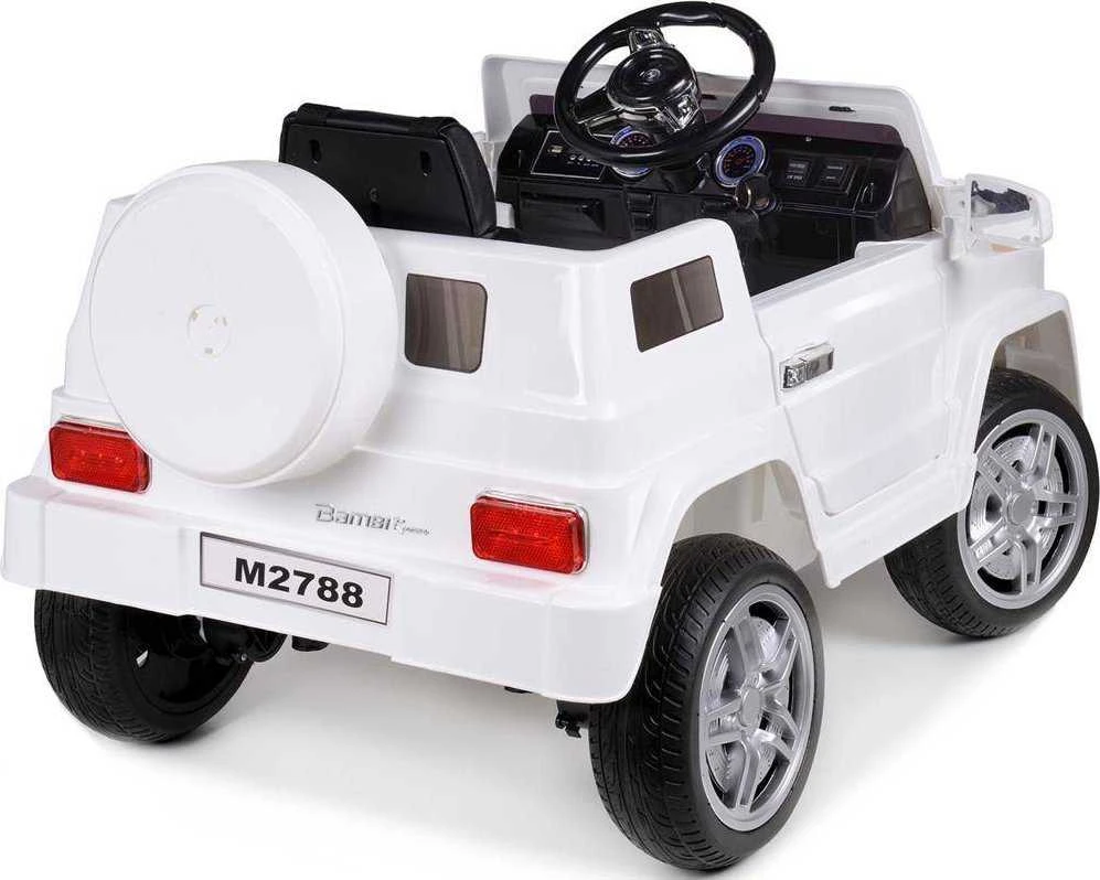 Bambi Racer Akumuliatorinė transporto priemonė vaikams HL1058 - Balta
